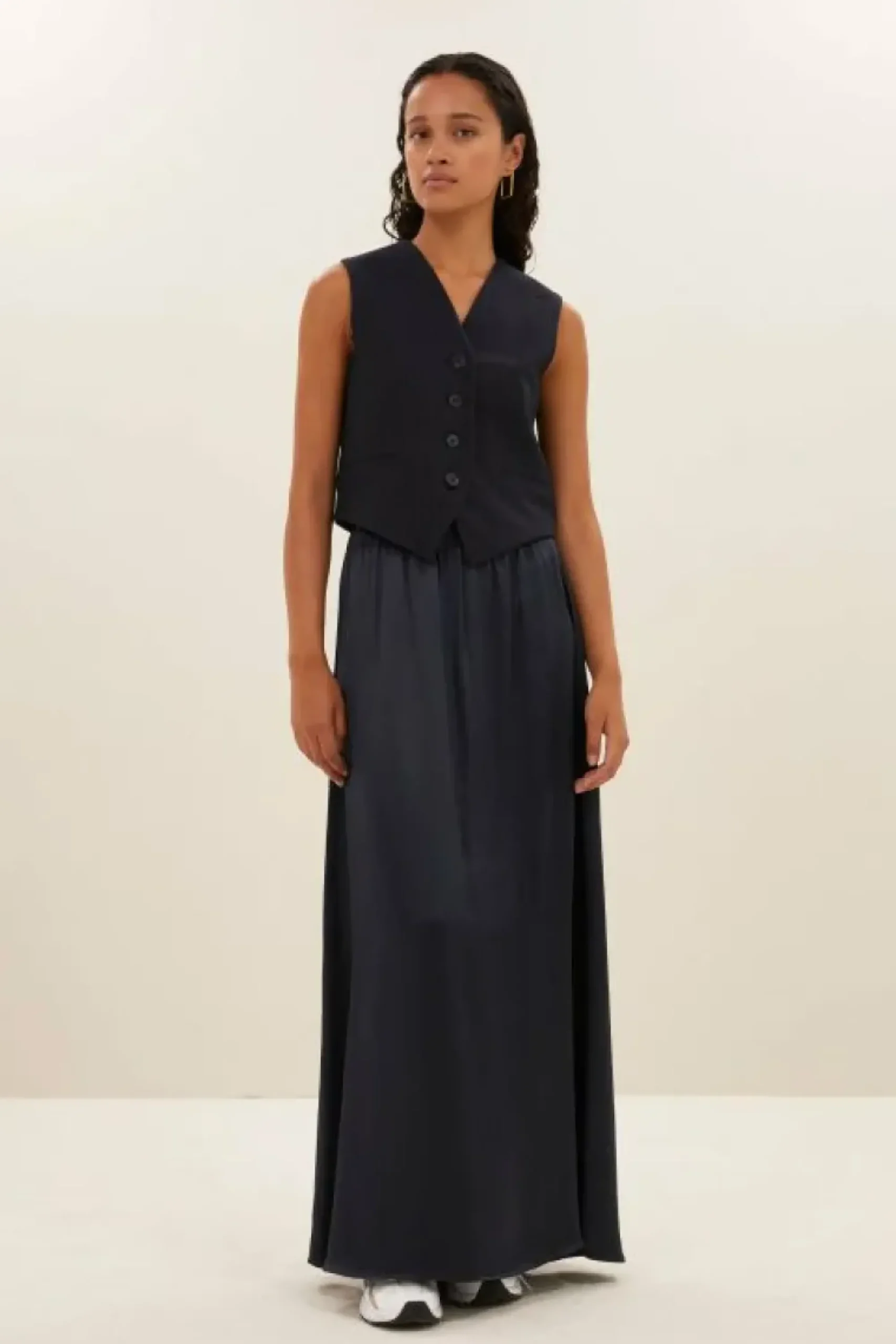 By bar Gilets & Spencers|Jassen*lynn pinstripe gilet | midnight