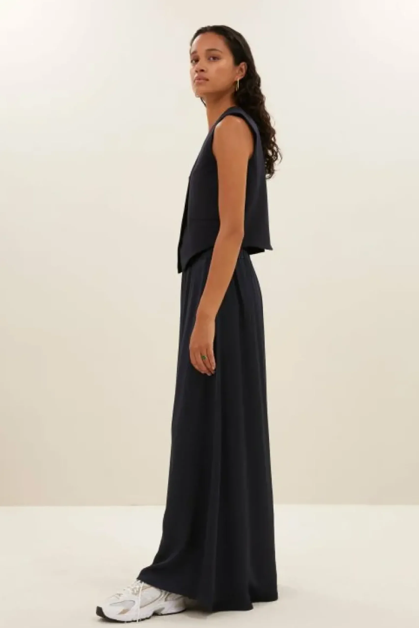 By bar Gilets & Spencers|Jassen*lynn pinstripe gilet | midnight