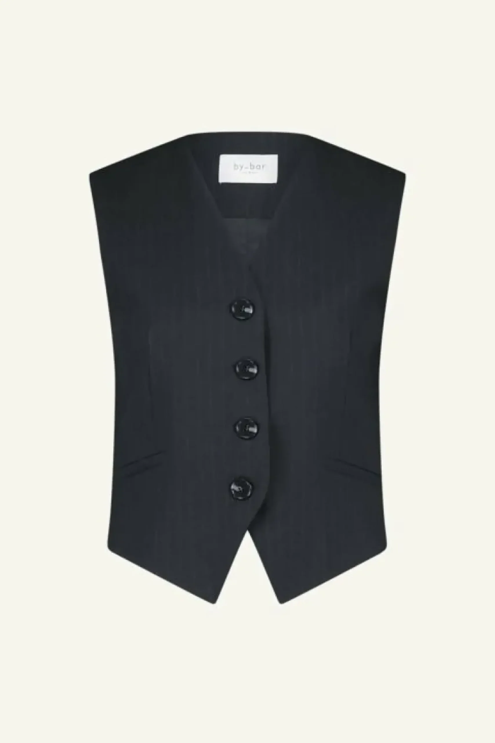 By bar Gilets & Spencers|Jassen*lynn pinstripe gilet | midnight