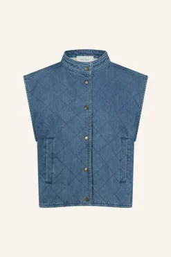 By bar Jassen*mave denim sleeveless jacket | denim