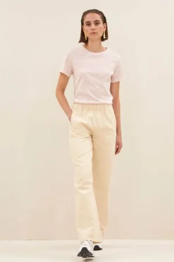 By bar Broeken*mees twill pant | grain