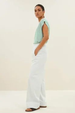 By bar Broeken*mees twill pants | illu grey