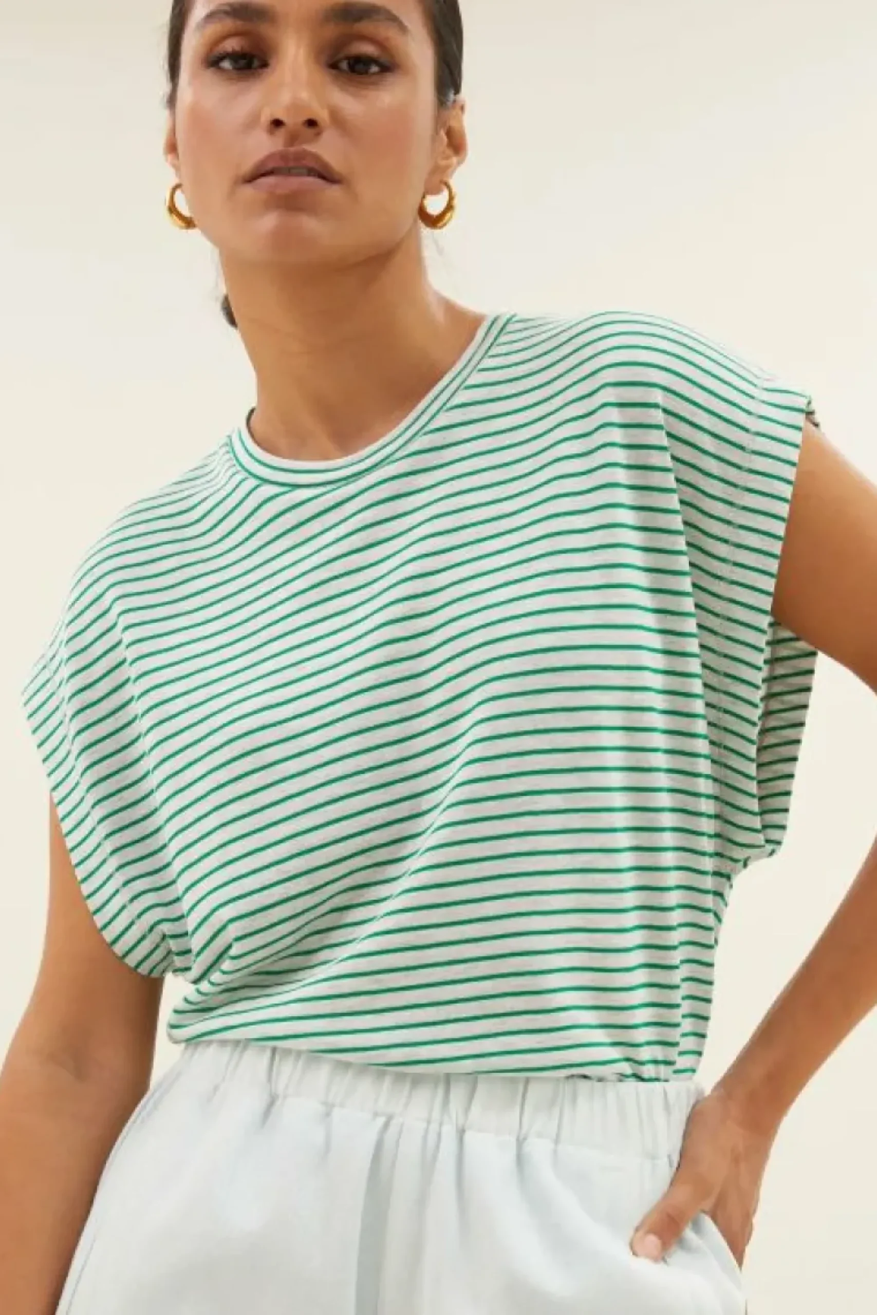 By bar Broeken*mees twill pants | illu grey