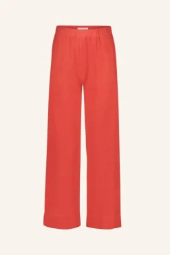 By bar Broeken*mees twill pants | poppy red