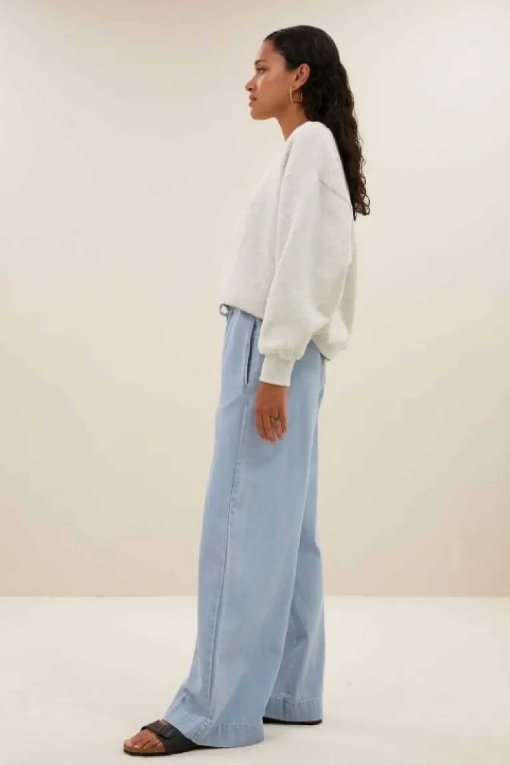 By bar Sweaters|Truien*momo sweater | light grey melee