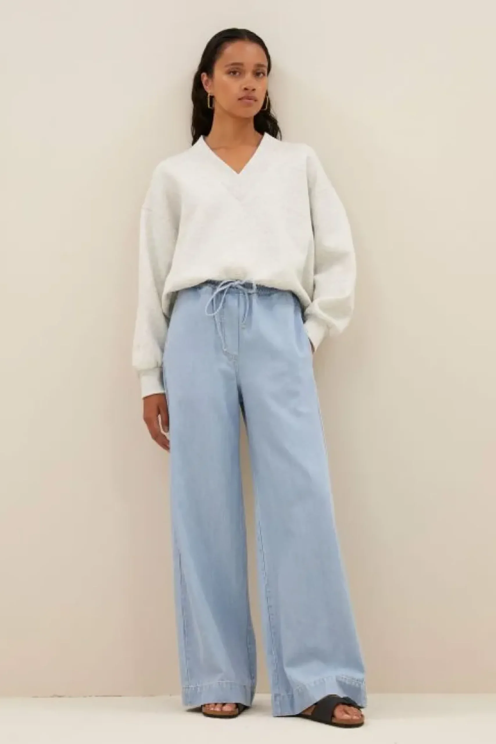 By bar Sweaters|Truien*momo sweater | light grey melee