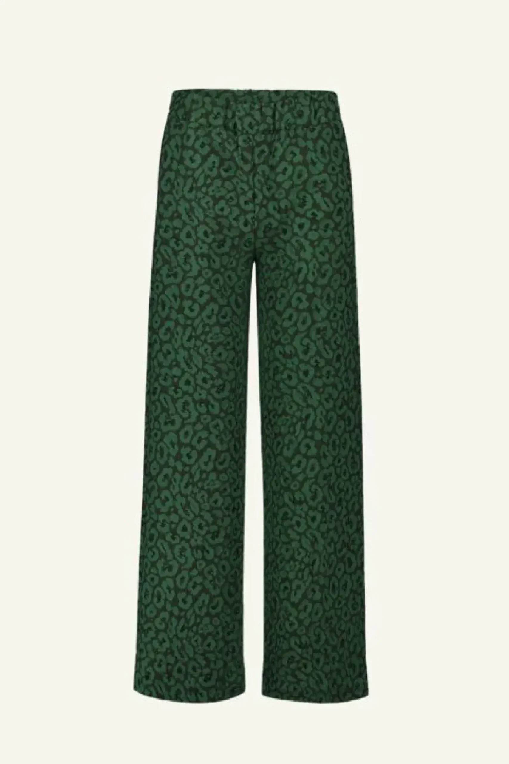 By bar Broeken*neal leo pants | green panter print