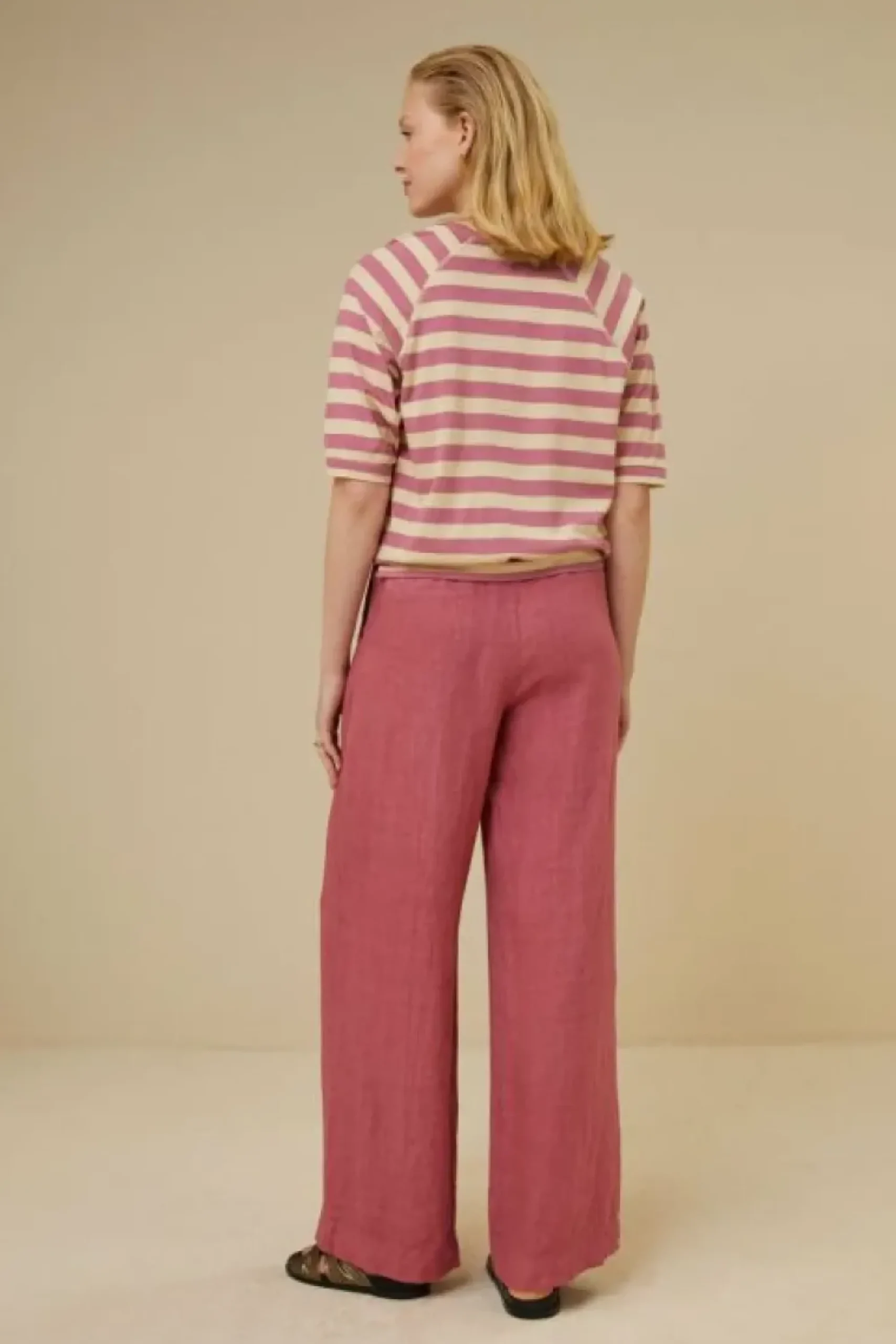 By bar Tops & Shirts*neva big v stripe top | raspberry