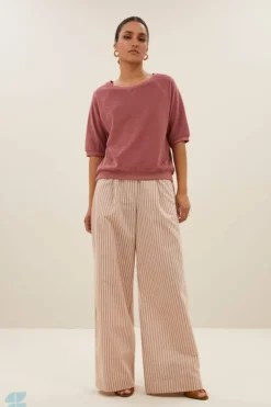 By bar Tops & Shirts*neva slub top | bright plum