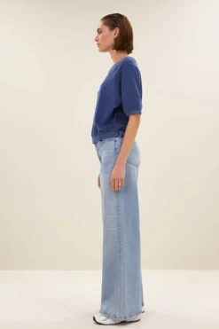 By bar Tops & Shirts*neva slub top | estate blue