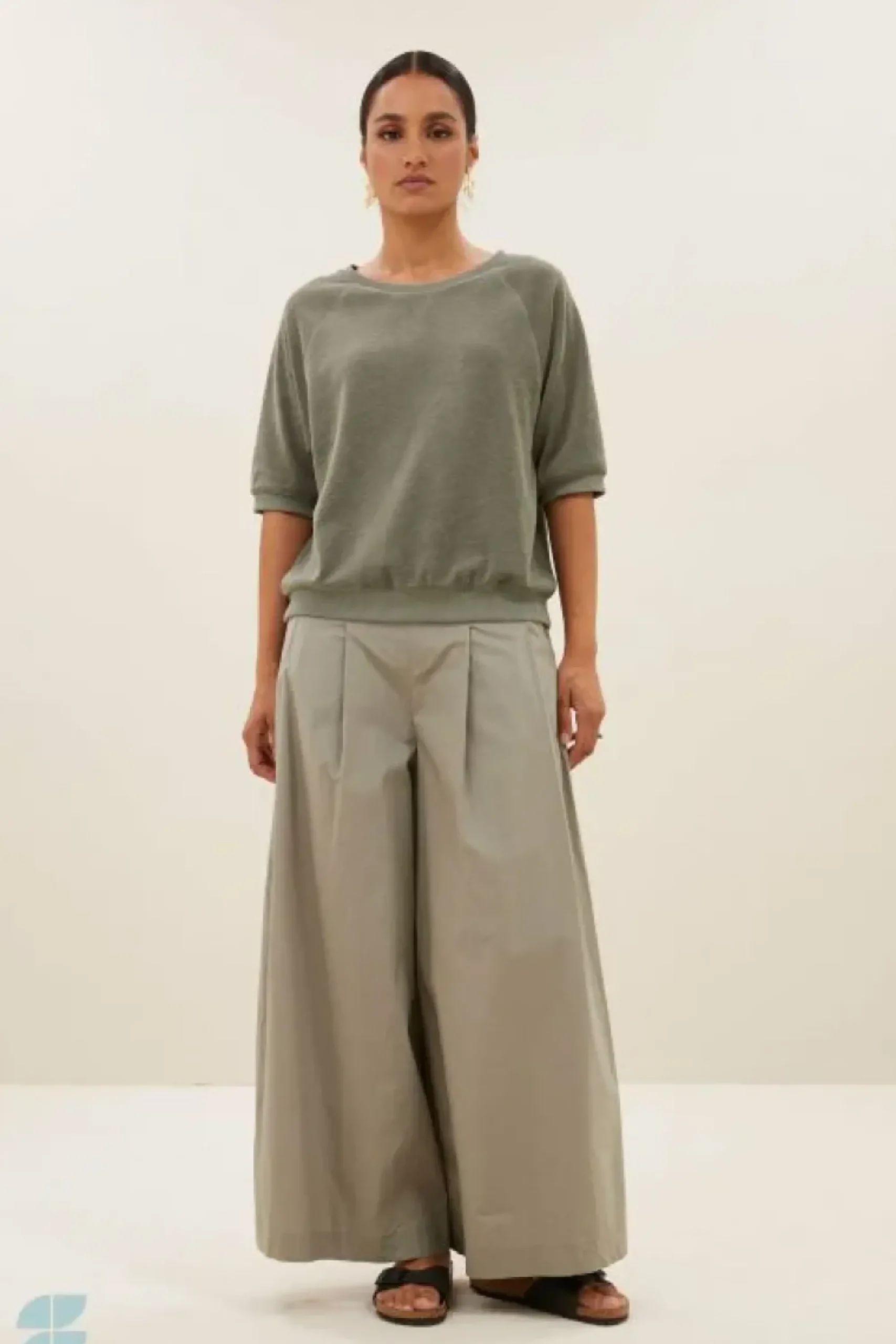 By bar Tops & Shirts*neva slub top | mulled basil