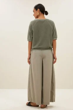 By bar Tops & Shirts*neva slub top | mulled basil