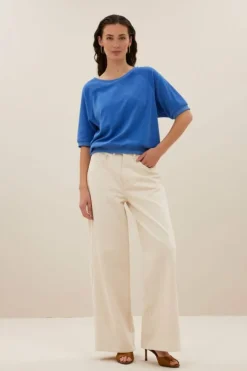 By bar Tops & Shirts*neva slub top | queens blue