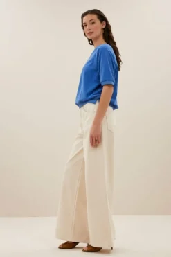 By bar Tops & Shirts*neva slub top | queens blue