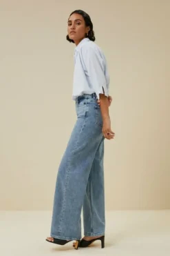 By bar Blouses*norel chambray blouse | light blue