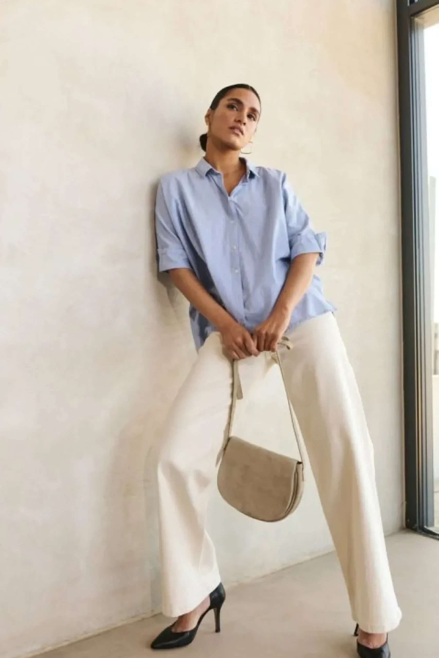 By bar Blouses*norel pin stripe blouse | indi grey