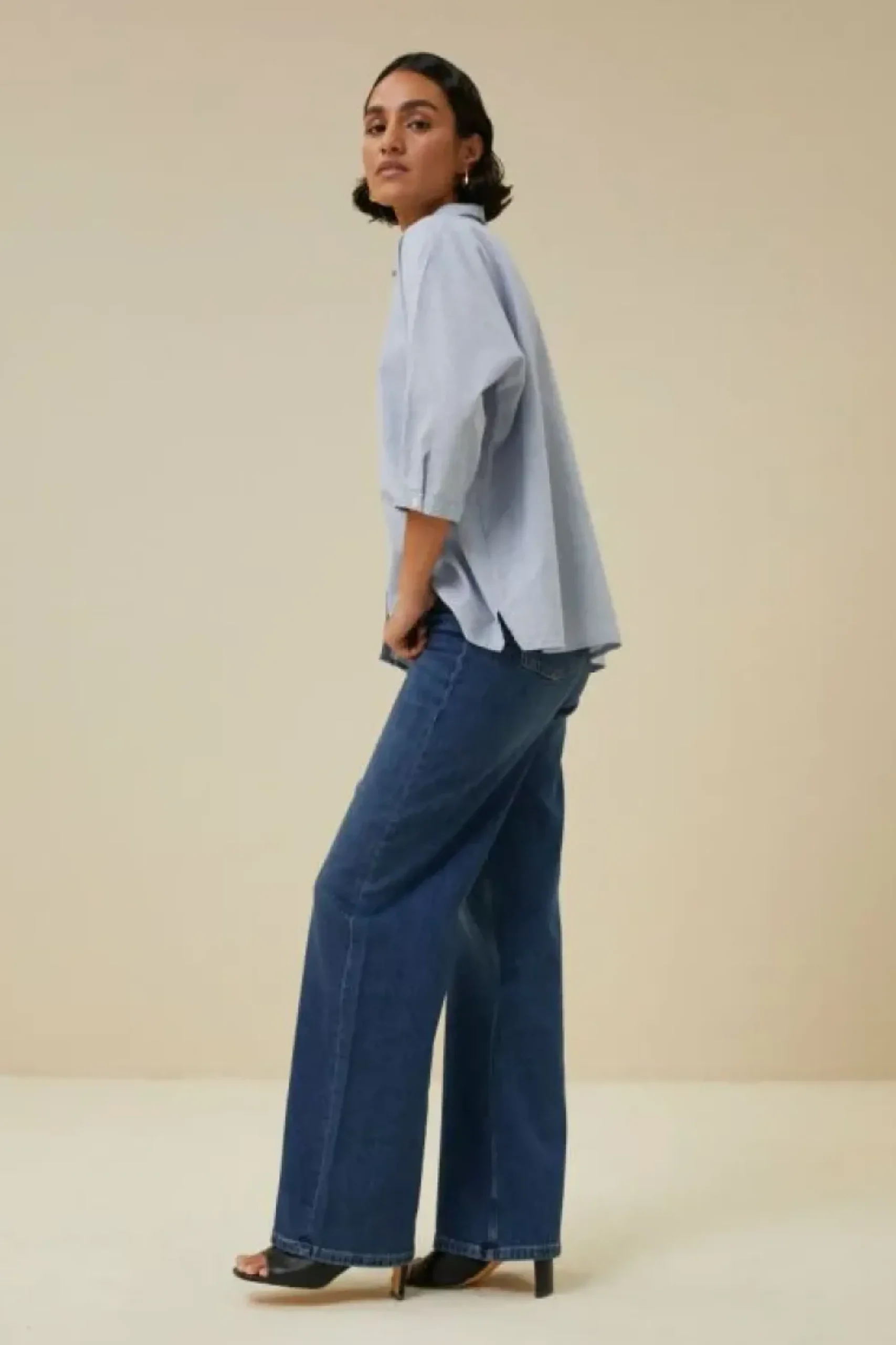 By bar Blouses*norel pin stripe blouse | indi grey