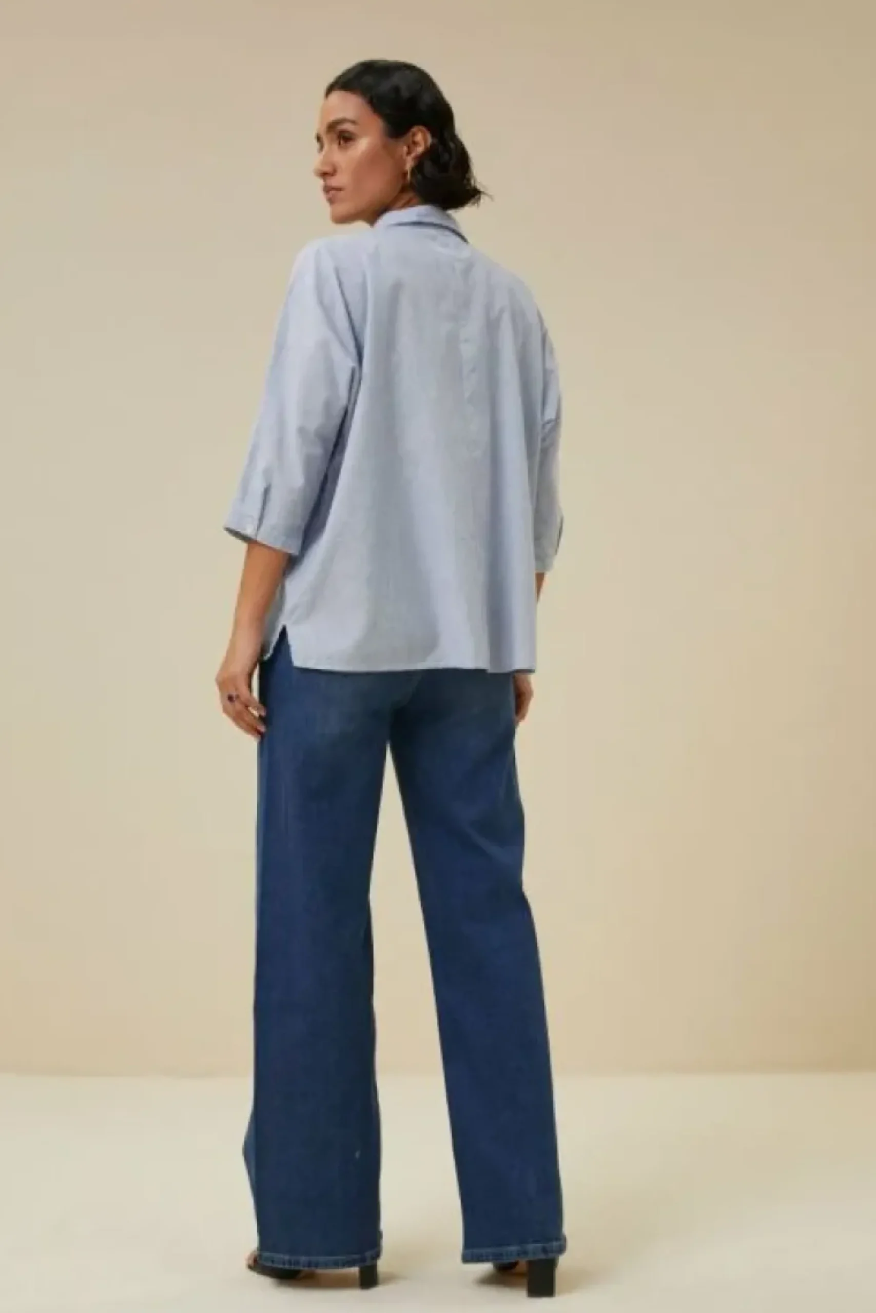 By bar Blouses*norel pin stripe blouse | indi grey