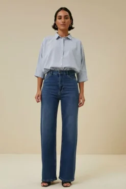 By bar Blouses*norel pin stripe blouse | indi grey