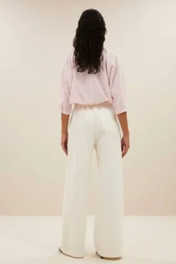 By bar Blouses*norel pink pinstripe blouse | pink pin stripe