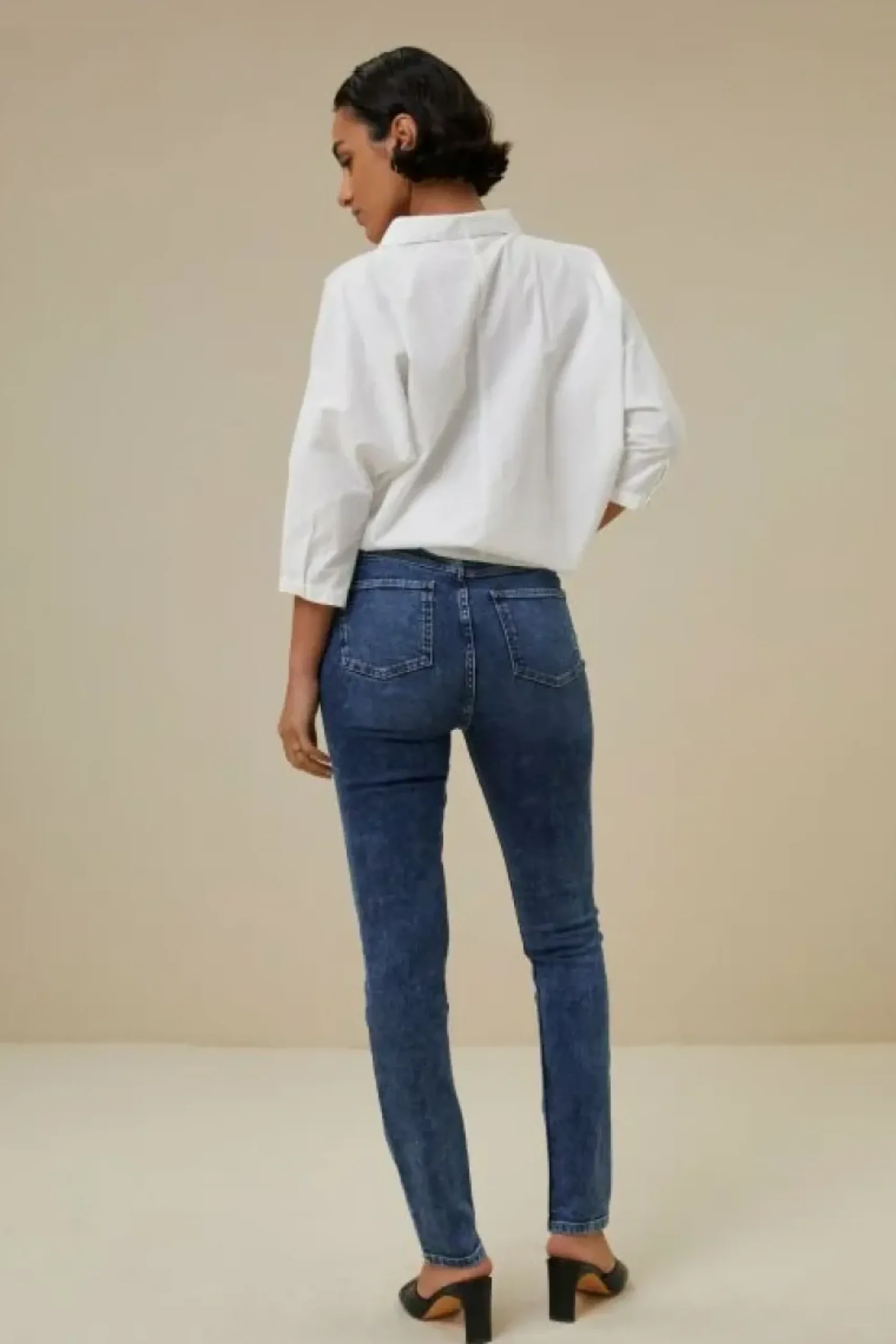 By bar Blouses*norel poplin blouse | white