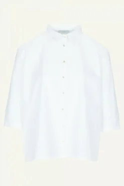 By bar Blouses*norel poplin blouse | white