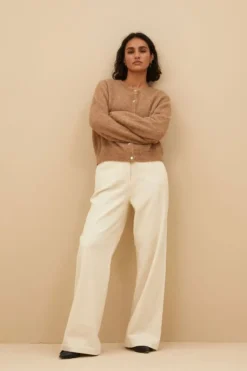By bar Broeken*odin cord pants | sand shell
