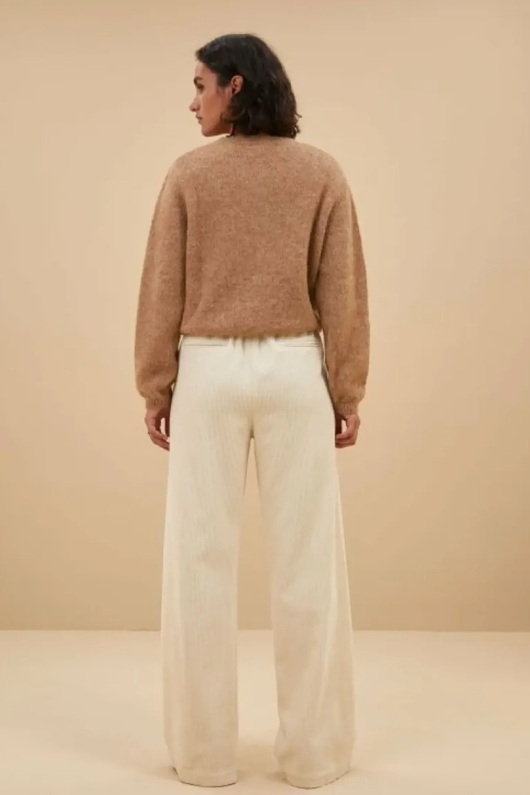 By bar Broeken*odin cord pants | sand shell