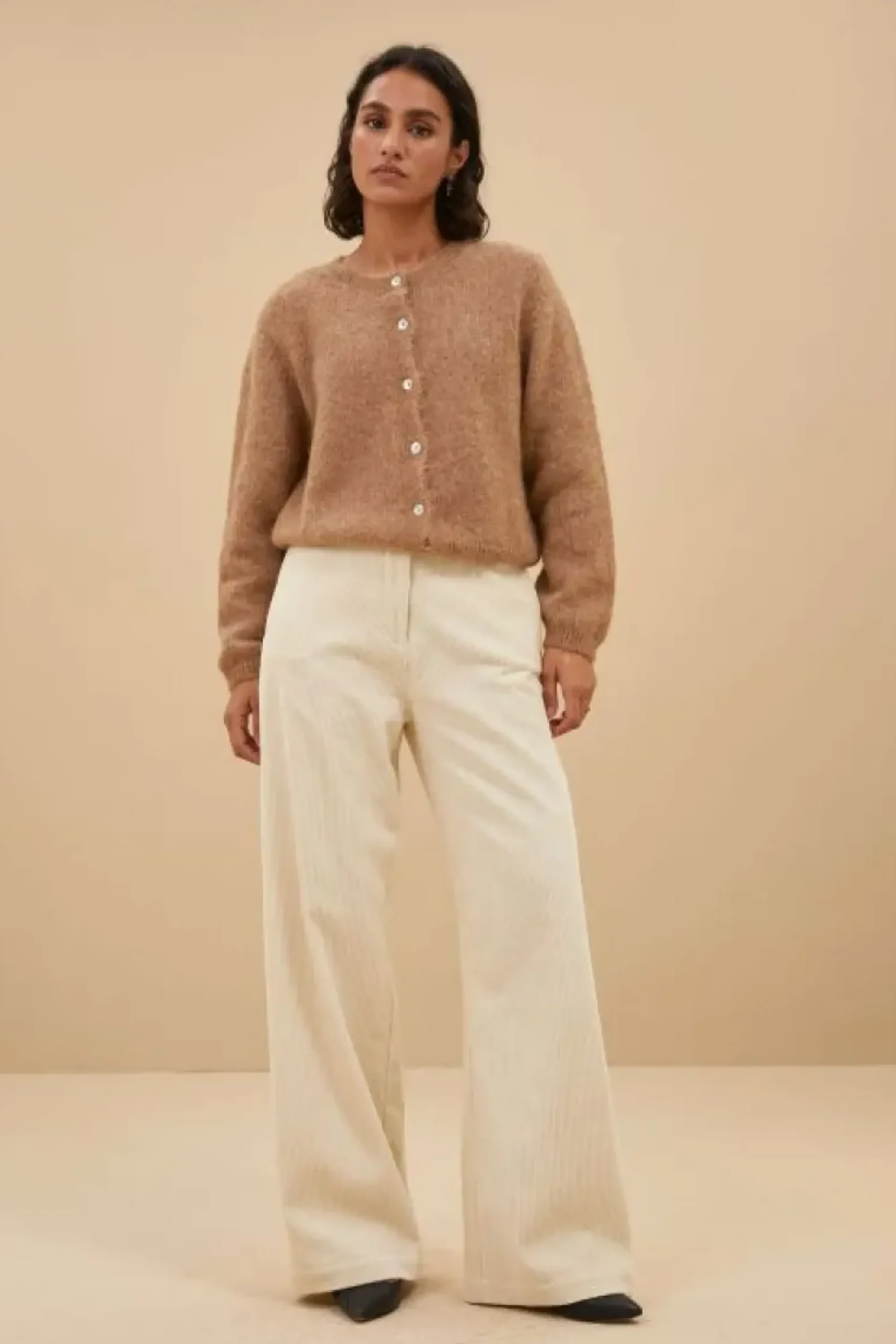 By bar Broeken*odin cord pants | sand shell