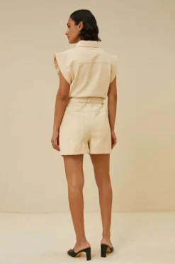 By bar Jumpsuits*ollie twill suit | grain