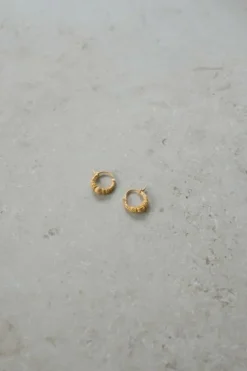 By bar Oorbellen|Sieraden*PD art hoop earring small | gold