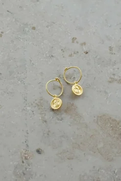 By bar Oorbellen*PD maria round earring | gold