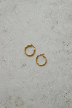 By bar Oorbellen|Sieraden*PD mila round earring large | gold