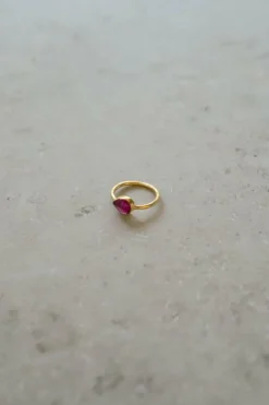 By bar Sieraden*PD MINIMAL RING | ruby
