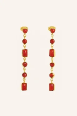 By bar Oorbellen*pd nolan earring | red