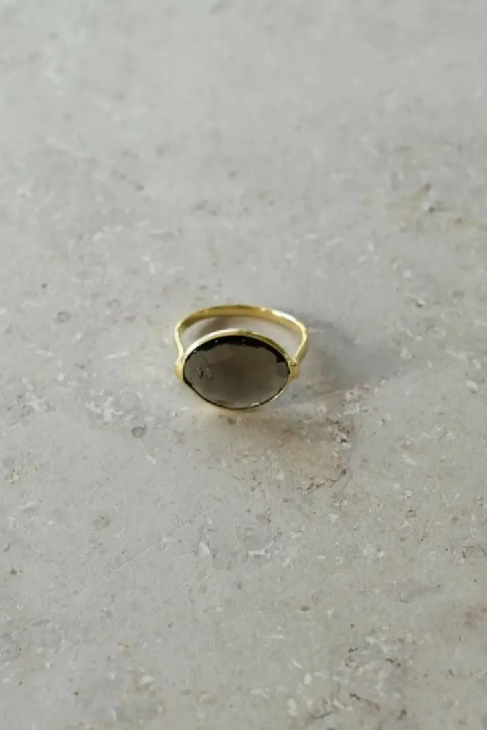 By bar Sieraden*PD OVAL RING | biscuit