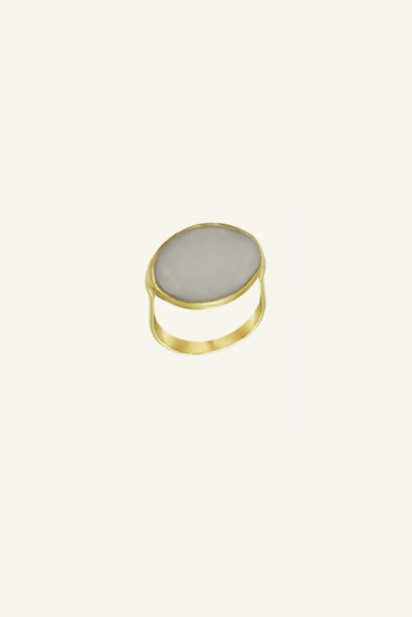 By bar Sieraden*PD OVAL RING | grey