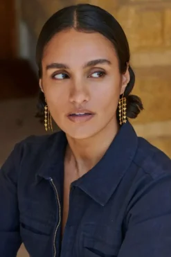 By bar Oorbellen|Sieraden*rainbow earring | gold