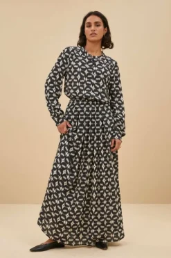 By bar Blouses*ribbe brisk blouse | brisk print