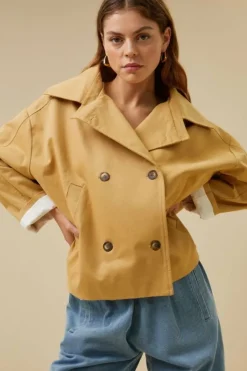 By bar Jassen*rika cotton coat | peanut