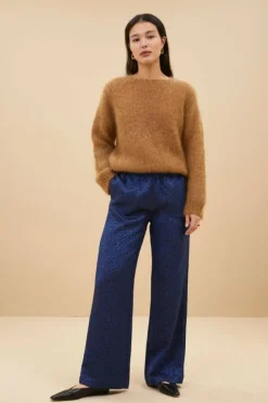 By bar Broeken*robyn blue cheetah pants | blue cheetah print