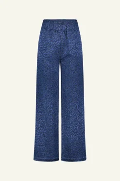 By bar Broeken*robyn blue cheetah pants | blue cheetah print