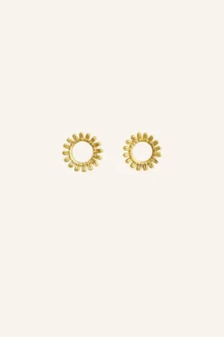 By bar Oorbellen|Sieraden*ruby stud earring | gold