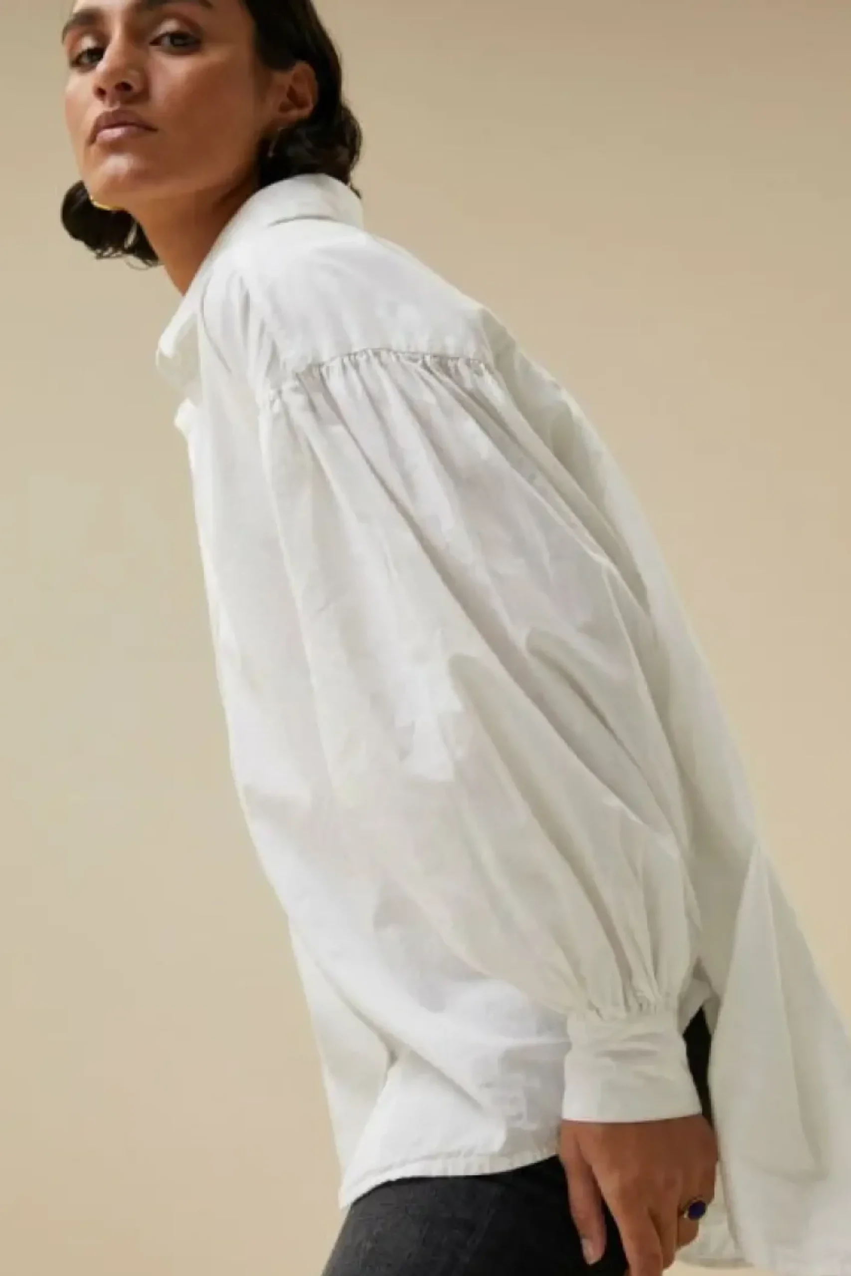 By bar Blouses*sarah poplin blouse | white