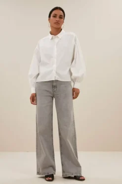 By bar Blouses*sarah short blouse | white