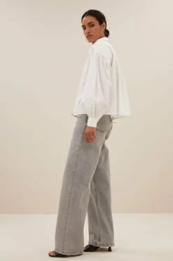 By bar Blouses*sarah short blouse | white