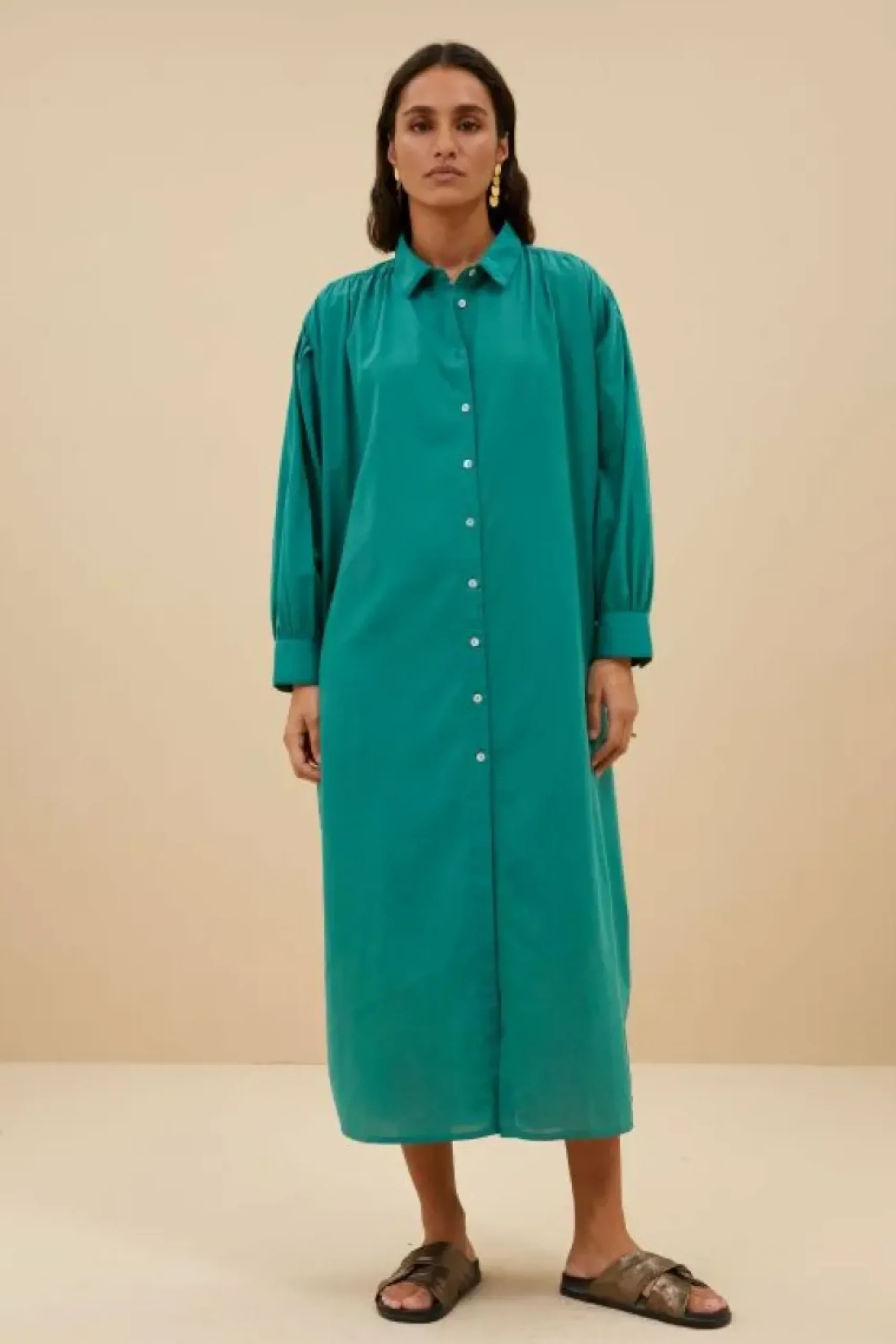 By bar Jurken*shirt dress | spring green
