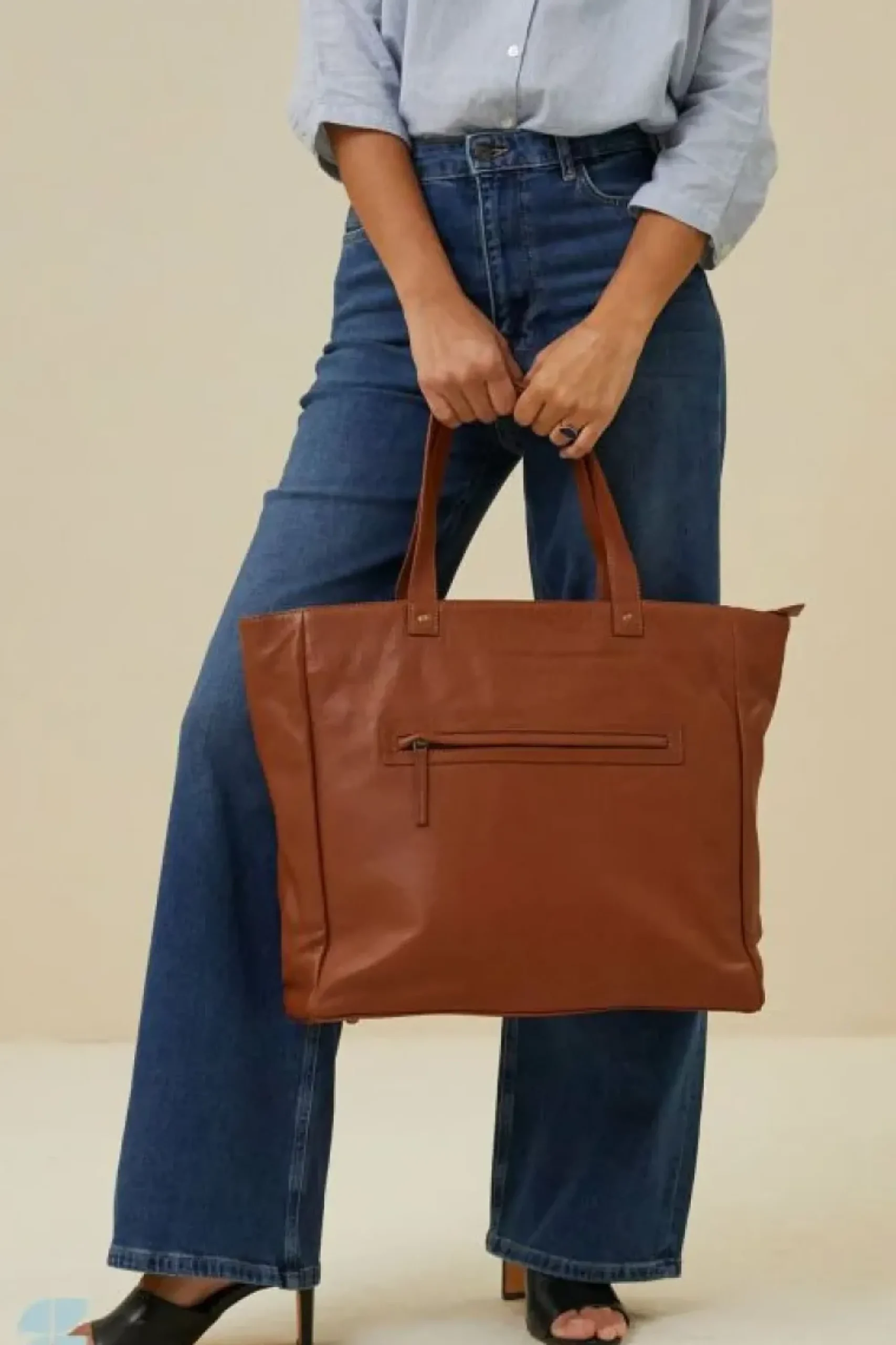By bar Tassen*shopper bag | cognac