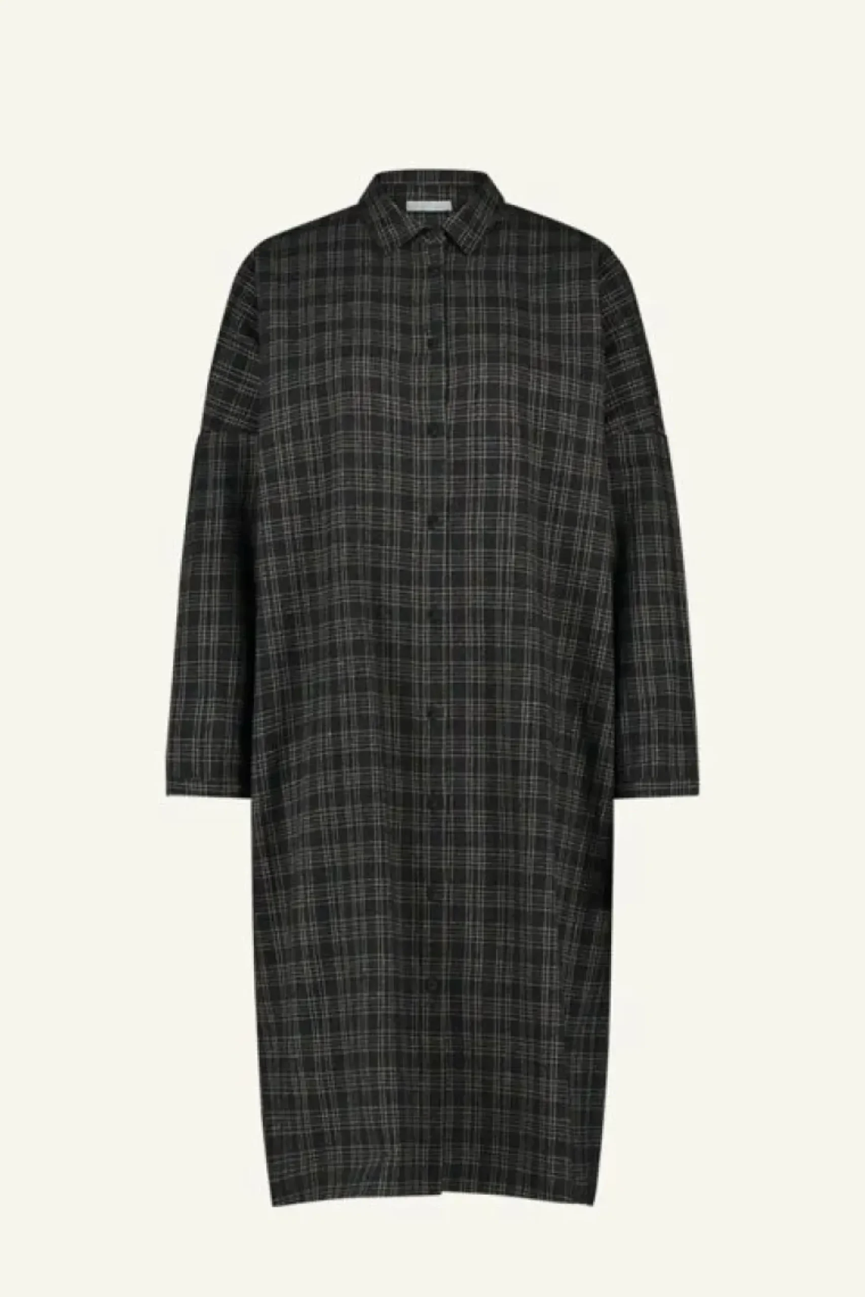 By bar Jurken*small check dress | caramel