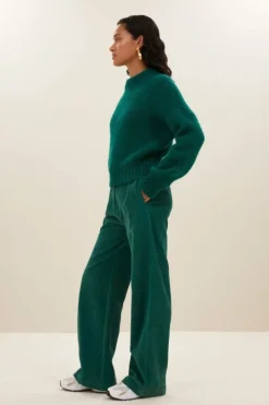 By bar Truien*sonny bulky pullover | peacock green